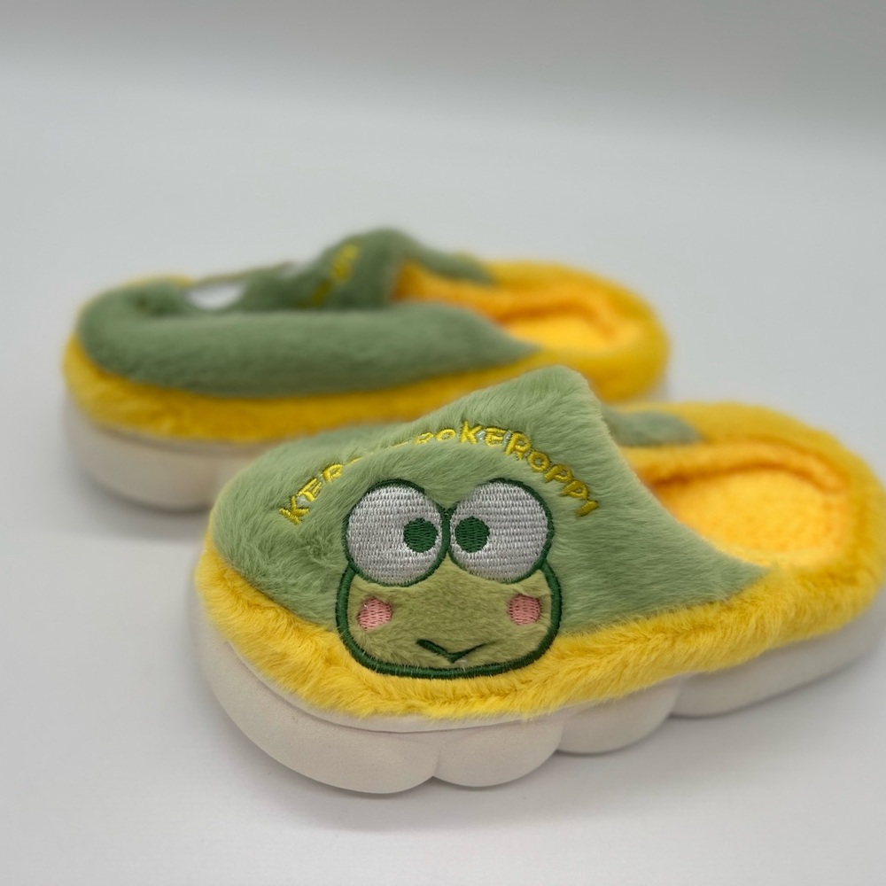 Pareks Cute Cartoon Plush Slippers kids New Winter Non-Slip Sz 12/13